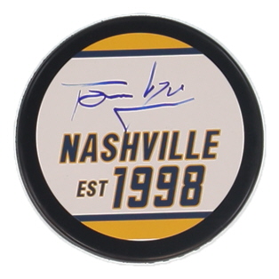 Tomas Vokoun Signed Predators Logo Hockey Puck (JSA) at PristineAuction.com Tomas Vokoun Signed Predators Logo Hockey Puck (JSA) at PristineAuction.com