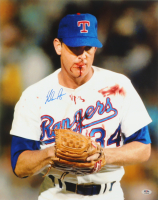 Nolan Ryan Signed Rangers 16x20 Photo (PSA) at PristineAuction.com