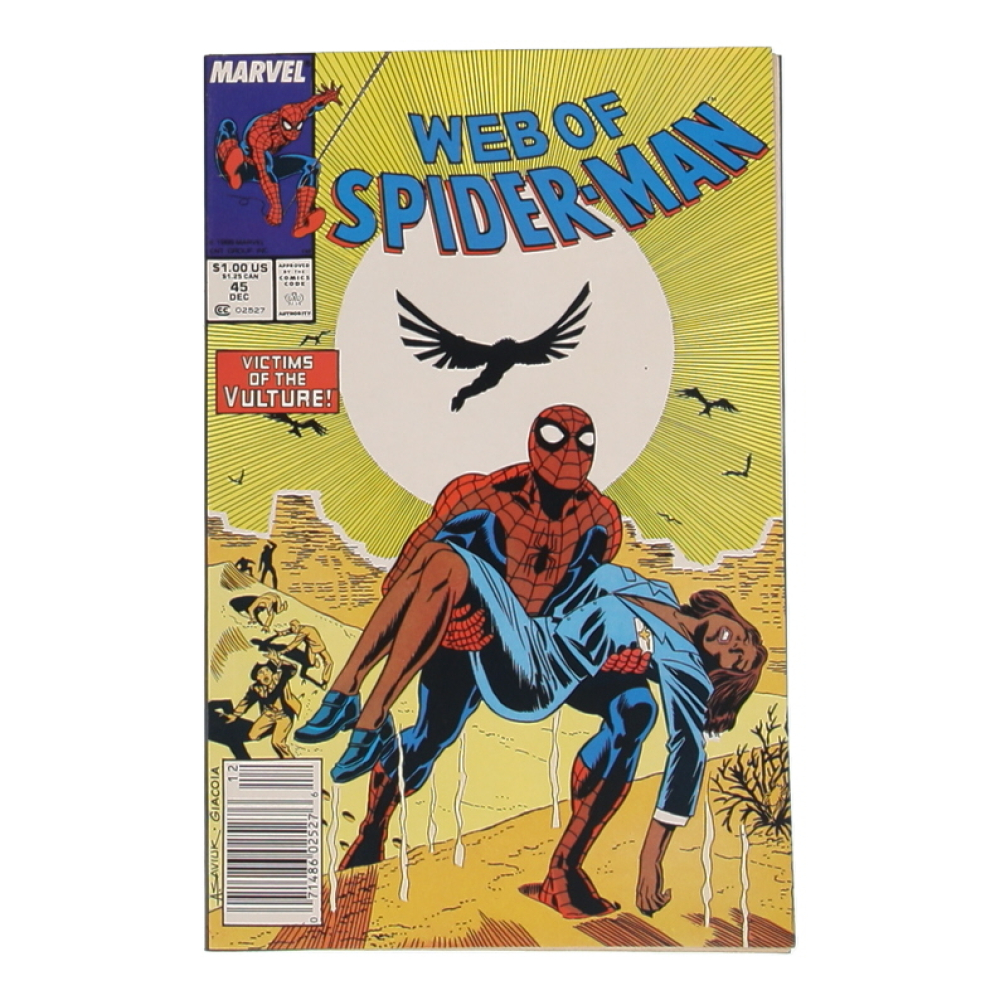 1989 "Web Of Spider-Man" Issue #45 Marvel Comic Book at PristineAuction.com