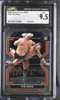 The Rock 2022 Panini Prizm WWE #191 (CGC 9.5) at PristineAuction.com