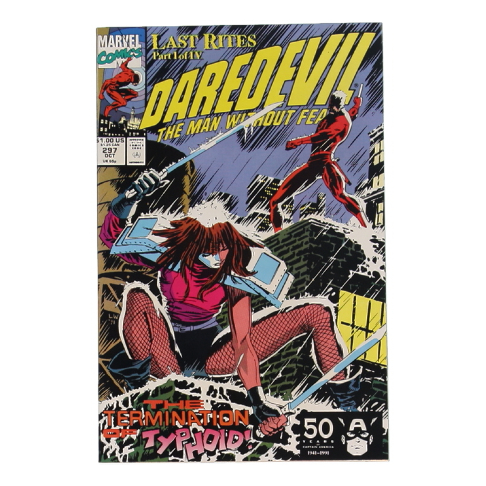 1991 "Daredevil: The Man Without Fear" Issue #297 Marvel Comic Book at PristineAuction.com