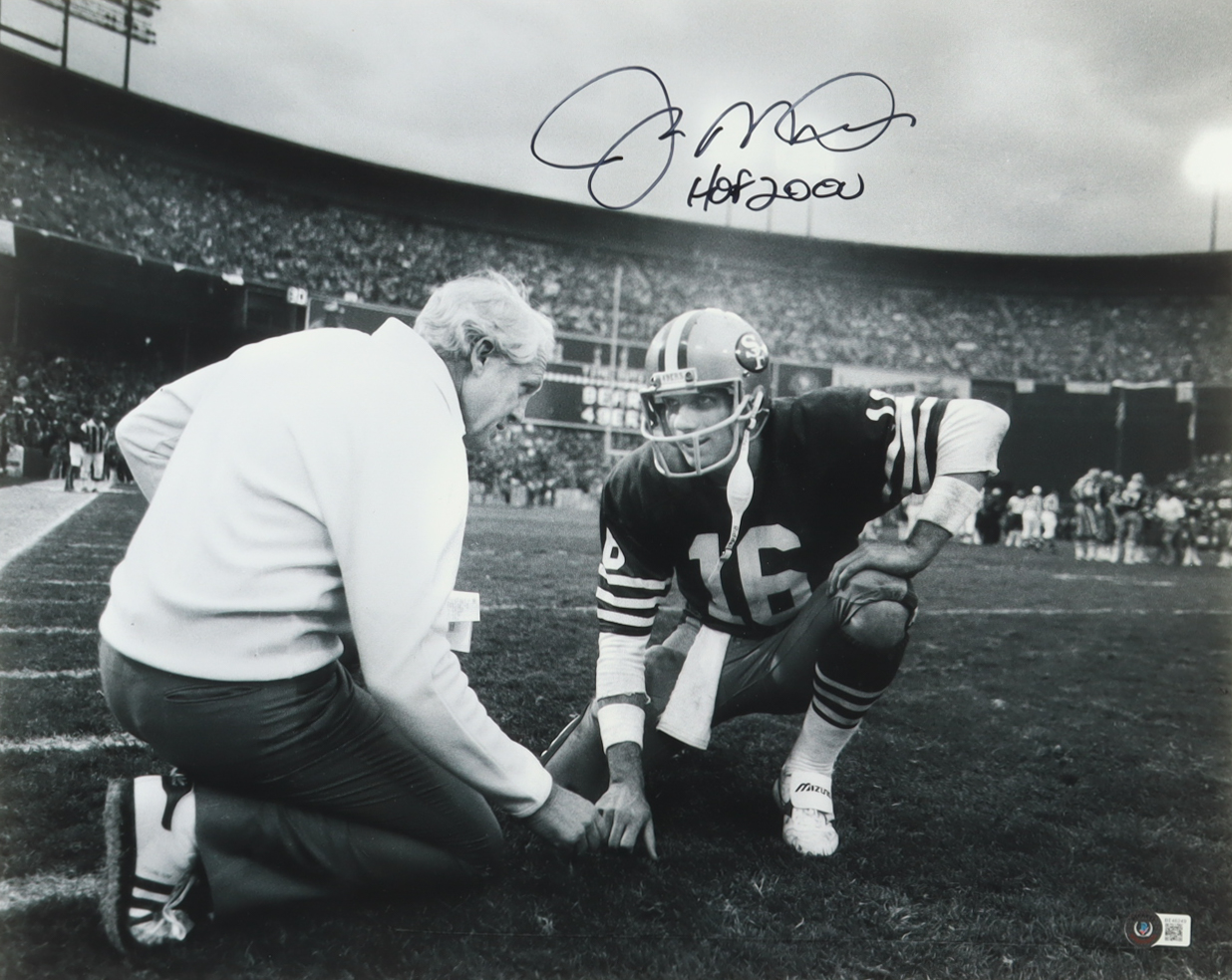 Joe Montana Signed 49ers 16x20 Photo Inscribed "HOF 2000" (Beckett) at PristineAuction.com Joe Montana Signed 49ers 16x20 Photo Inscribed "HOF 2000" (Beckett) at PristineAuction.com