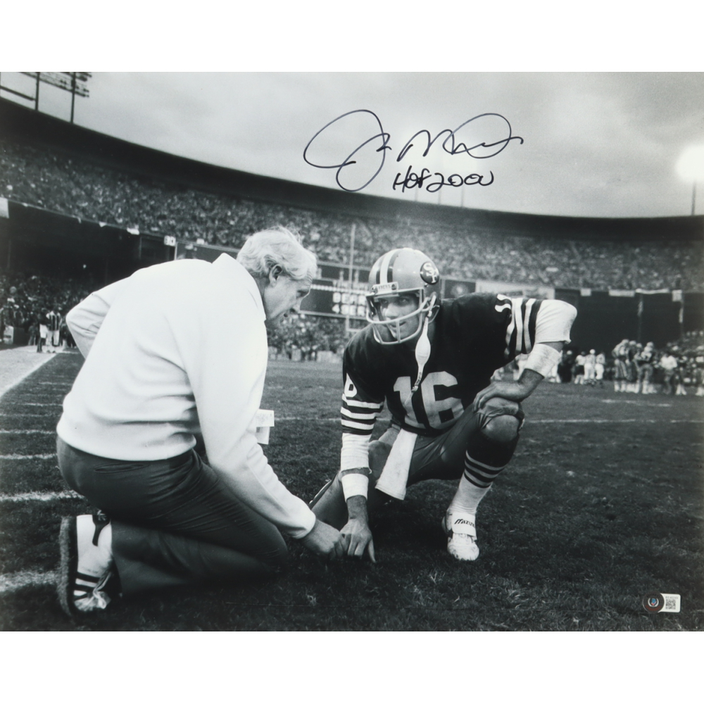 Joe Montana Signed 49ers 16x20 Photo Inscribed "HOF 2000" (Beckett) at PristineAuction.com