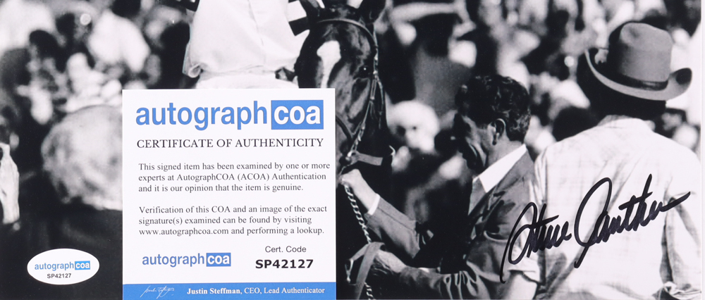 Steve Cauthen Signed 8x10 Photo (ACOA) at PristineAuction.com Steve Cauthen Signed 8x10 Photo (ACOA) at PristineAuction.com