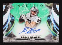 Brock Bowers 2024 Topps Inception Rookie Variation Autographs Green #RAVBB #006/150 RC at PristineAuction.com