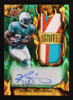 Ricky Williams 2023 Topps Composite Resurgence Ignite Patch Autographs Lime Green Power Surge #RIRPARW #07/20 at PristineAuction.com