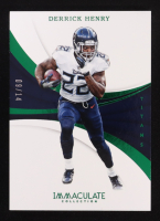 Derrick Henry 2018 Immaculate Collection Emerald #28 #09/14 at PristineAuction.com