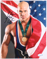Kurt Angle Signed WWE 8x10 Photo (ACOA) at PristineAuction.com