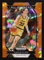 Caitlin Clark 2024-25 Panini Prizm Draft Picks All-American Prizms Orange Ice #23 RC at PristineAuction.com