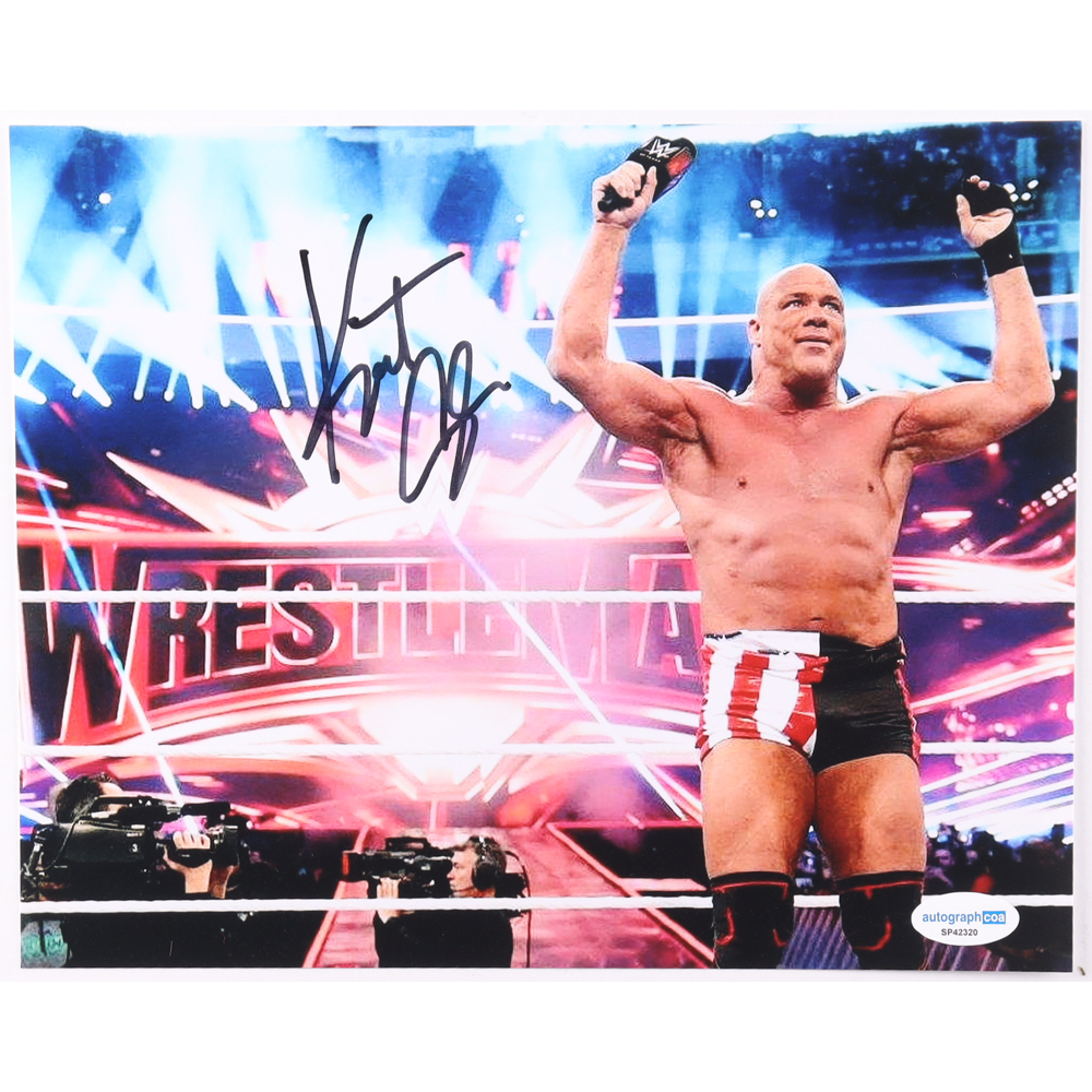 Kurt Angle Signed WWE 8x10 Photo (ACOA) at PristineAuction.com