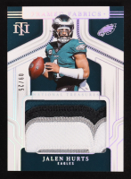 Jalen Hurts 2024 Panini National Treasures Framed Fabric Holo Silver #21 #09/25 at PristineAuction.com