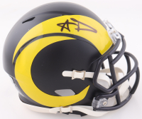 Aaron Donald Signed Rams Speed Mini Helmet (Beckett) at PristineAuction.com