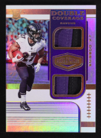 J.K. Dobbins 2020 Panini Plates and Patches Double Coverage Patches #15 #22/99 RC at PristineAuction.com