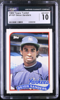Deion Sanders 1989 Topps Traded #110T RC (CGC 10) at PristineAuction.com