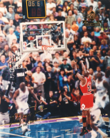 "Michael Jordan - The Farewell Shot - June 14, 1998" 16x20 LE Upper Deck Collectibles Photo at PristineAuction.com