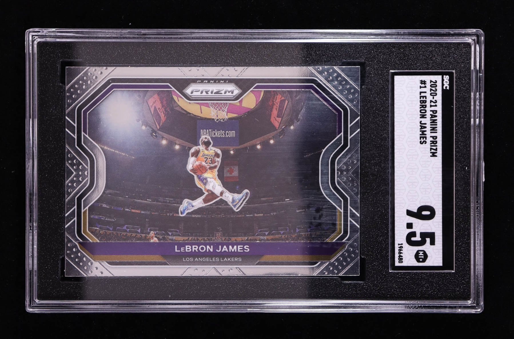 LeBron James 2020-21 Panini Prizm #1 (SGC 9.5) at PristineAuction.com LeBron James 2020-21 Panini Prizm #1 (SGC 9.5) at PristineAuction.com