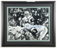Joe Namath Signed Jets Custom Framed Photo (Steiner) at PristineAuction.com