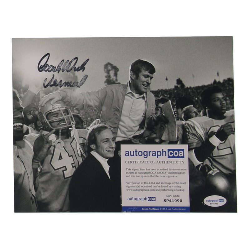 Dick Vermeil Signed UCLA Bruins 8x10 Photo Inscribed "Coach" (ACOA) at PristineAuction.com Dick Vermeil Signed UCLA Bruins 8x10 Photo Inscribed "Coach" (ACOA) at PristineAuction.com