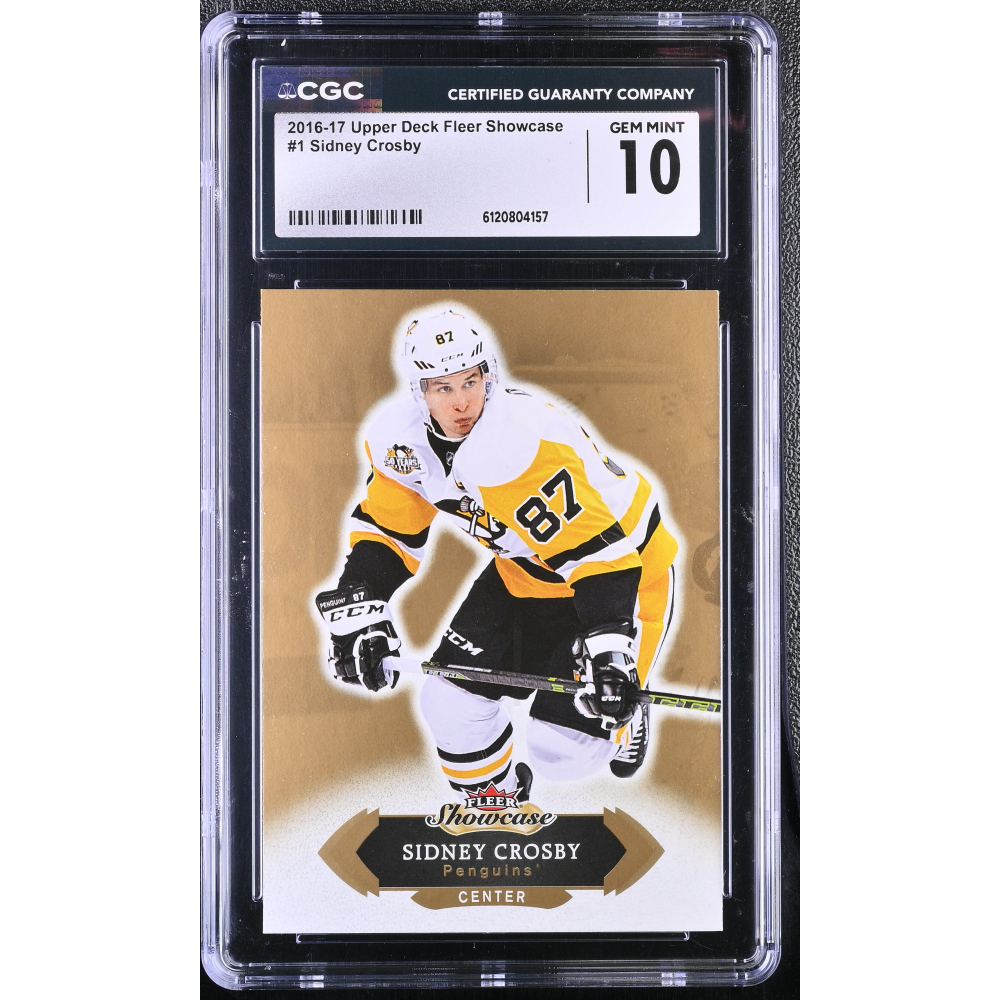 Sidney Crosby 2016-17 Upper Deck Fleer Showcase #1 (CGC 10) at PristineAuction.com