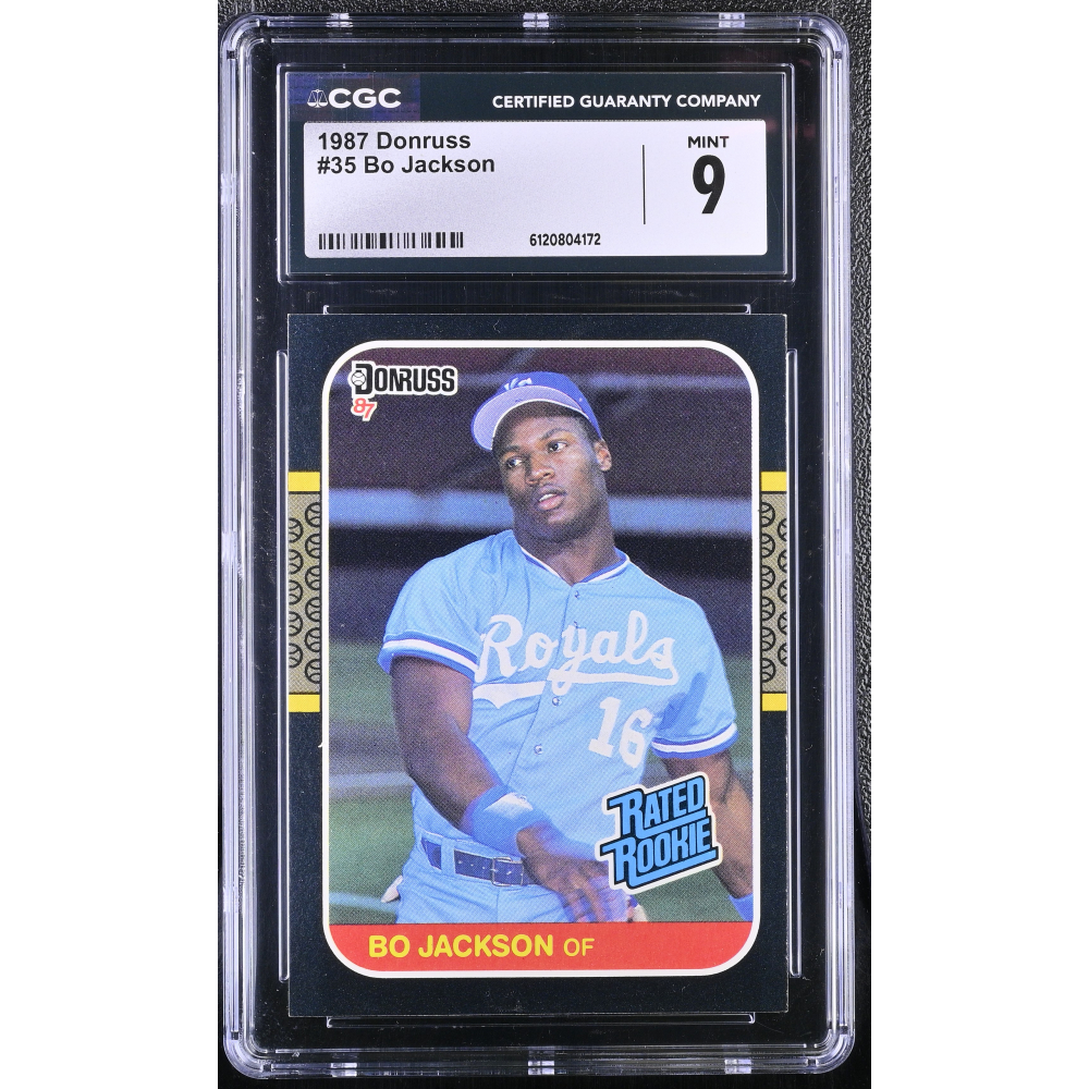 Bo Jackson 1987 Donruss #35 RC (CGC 9) at PristineAuction.com