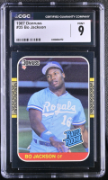 Bo Jackson 1987 Donruss #35 RC (CGC 9) at PristineAuction.com