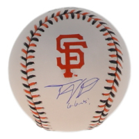Tony Vitello Signed OML Giants Logo Baseball Inscribed "Go Giants!" (JSA) at PristineAuction.com