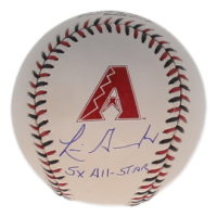 Luis Gonzalez Signed OML Diamondbacks Logo Baseball Inscribed "5x All-Star" (JSA) at PristineAuction.com