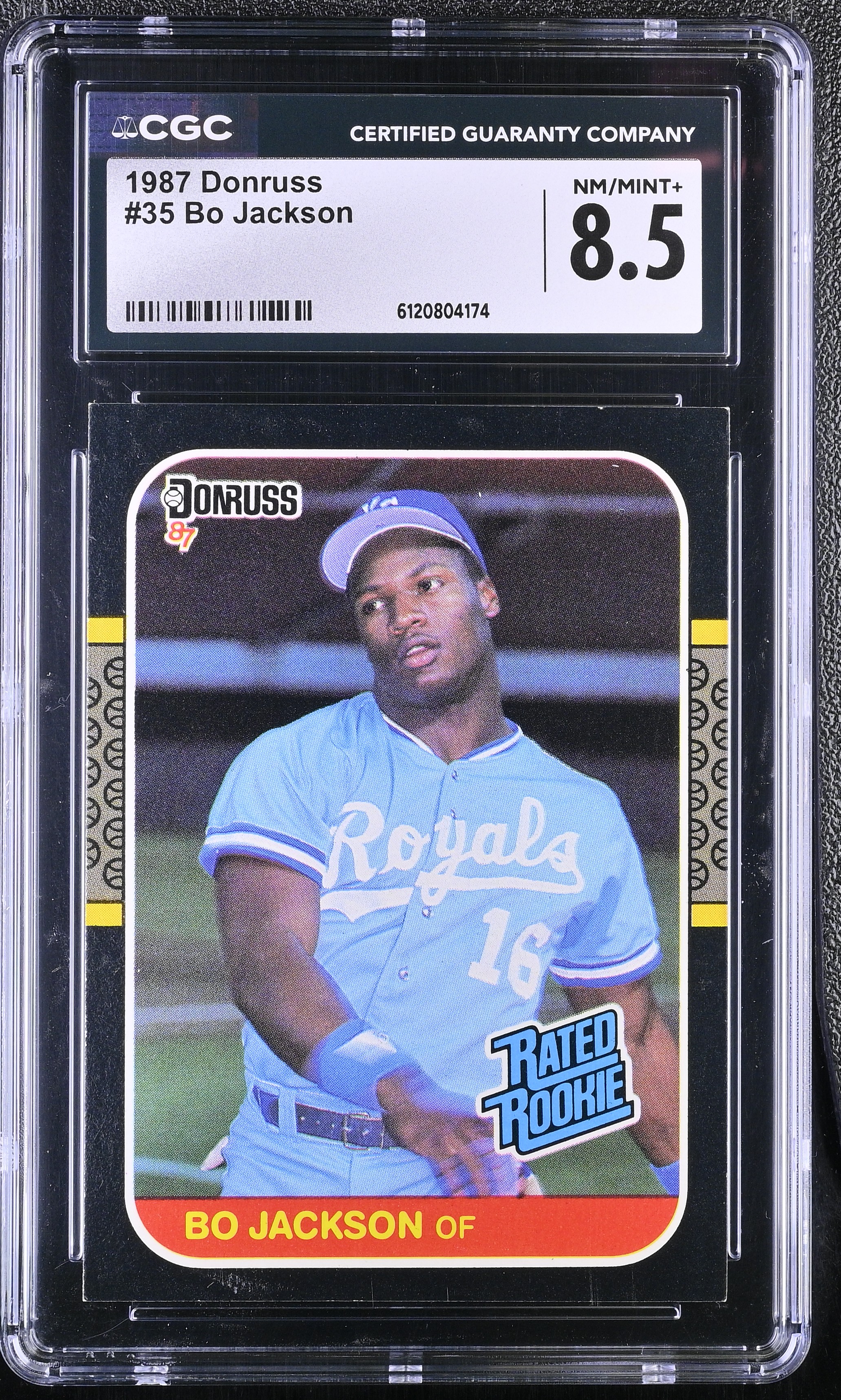 Bo Jackson 1987 Donruss #35 RC (CGC 8.5) at PristineAuction.com Bo Jackson 1987 Donruss #35 RC (CGC 8.5) at PristineAuction.com