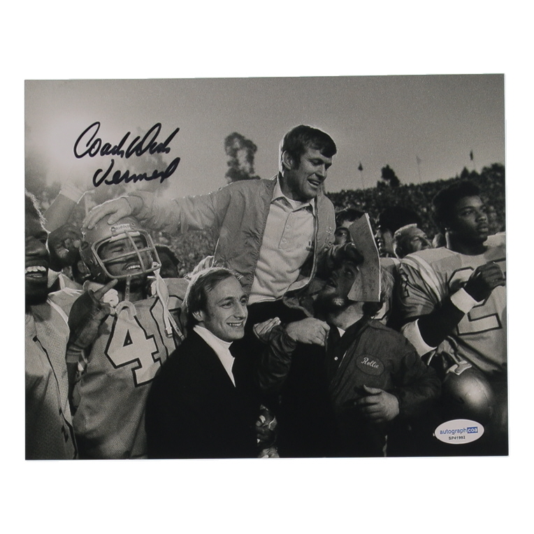 Dick Vermeil Signed UCLA Bruins 8x10 Photo Inscribed "Coach" (ACOA) at PristineAuction.com Dick Vermeil Signed UCLA Bruins 8x10 Photo Inscribed "Coach" (ACOA) at PristineAuction.com