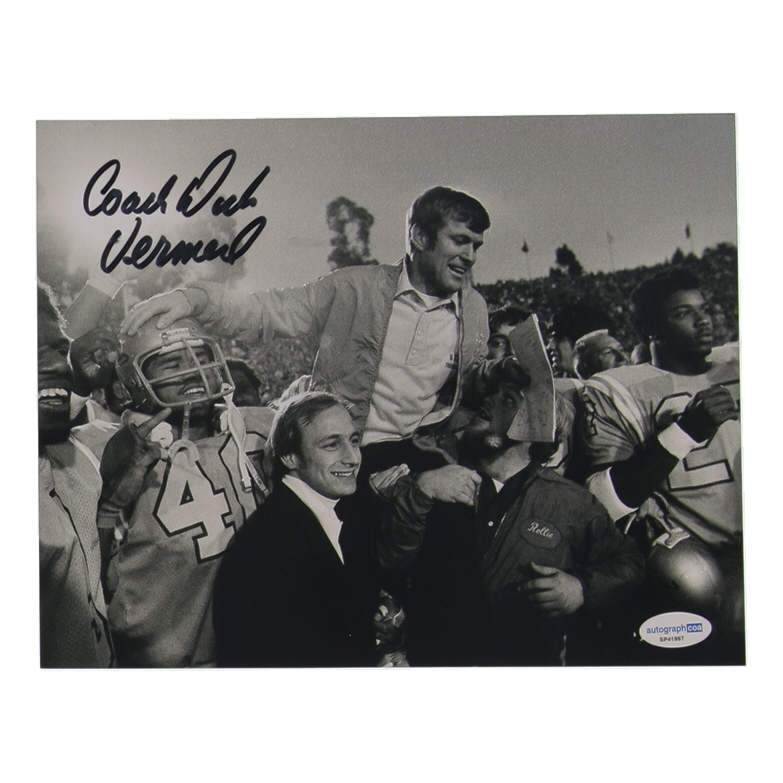 Dick Vermeil Signed UCLA Bruins 8x10 Photo Inscribed "Coach" (ACOA) at PristineAuction.com Dick Vermeil Signed UCLA Bruins 8x10 Photo Inscribed "Coach" (ACOA) at PristineAuction.com