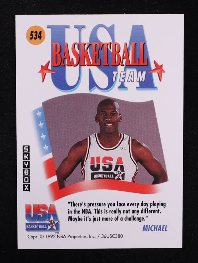 Michael Jordan 1992 Skybox Barcelona '92 #534 at PristineAuction.com Michael Jordan 1992 Skybox Barcelona '92 #534 at PristineAuction.com