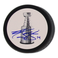 Brian Gionta Signed Stanley Cup Logo Hockey Puck (JSA) at PristineAuction.com