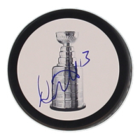 Daniel Carcillo Signed Stanley Cup Logo Hockey Puck (JSA) at PristineAuction.com