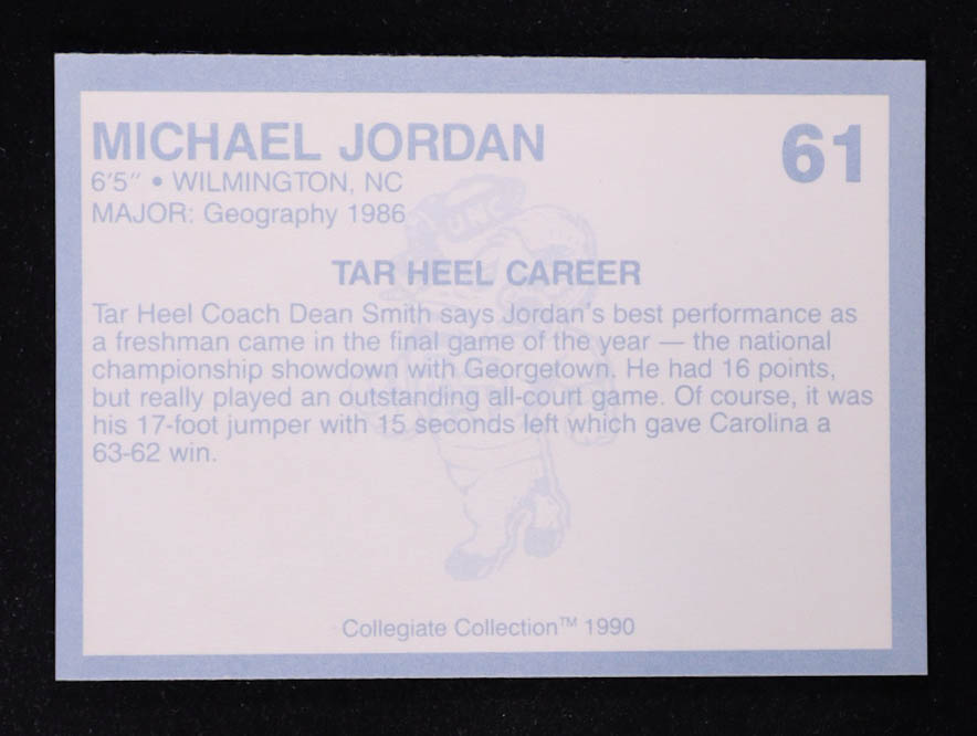 Michael Jordan 1990 Collegiate Collection #61 at PristineAuction.com Michael Jordan 1990 Collegiate Collection #61 at PristineAuction.com