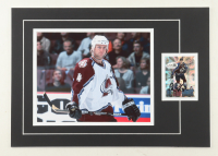 Rob Blake Signed 12x17 Custom Matted Trading Card Display with Photo (JSA) at PristineAuction.com