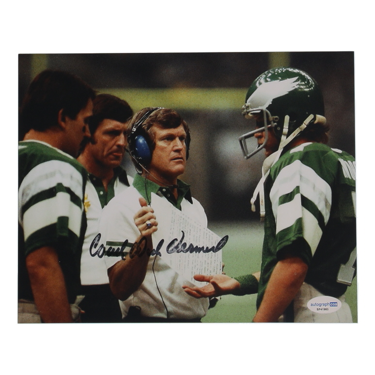 Dick Vermeil Signed Eagles 8x10 Photo Inscribed "Coach" (ACOA) at PristineAuction.com Dick Vermeil Signed Eagles 8x10 Photo Inscribed "Coach" (ACOA) at PristineAuction.com