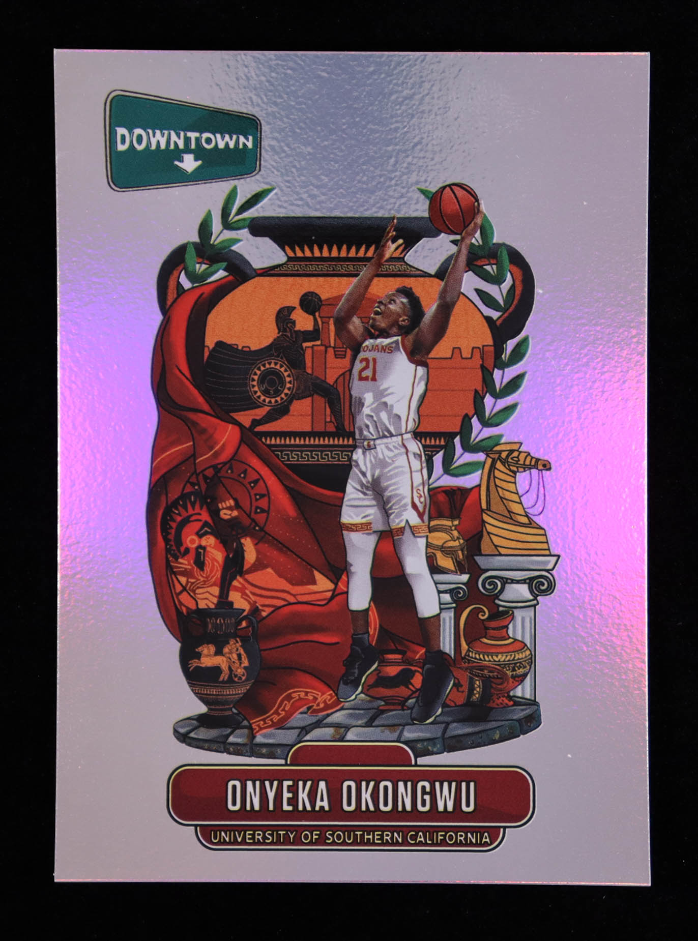 Onyeka Okongwu 2020-21 Panini Prizm Draft Picks Downtown #11 RC at PristineAuction.com Onyeka Okongwu 2020-21 Panini Prizm Draft Picks Downtown #11 RC at PristineAuction.com