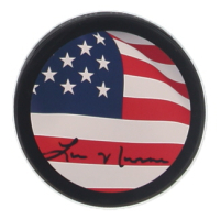 Lou Nanne Signed Team USA Hockey Puck (JSA) at PristineAuction.com
