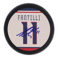 Adam Fantilli Signed Blue Jackets Logo Hockey Puck (JSA) at PristineAuction.com