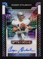 Roger Staubach 2025 Leaf Optichrome Autographs Shimmer Light Blue #BARS1 #2/7 at PristineAuction.com