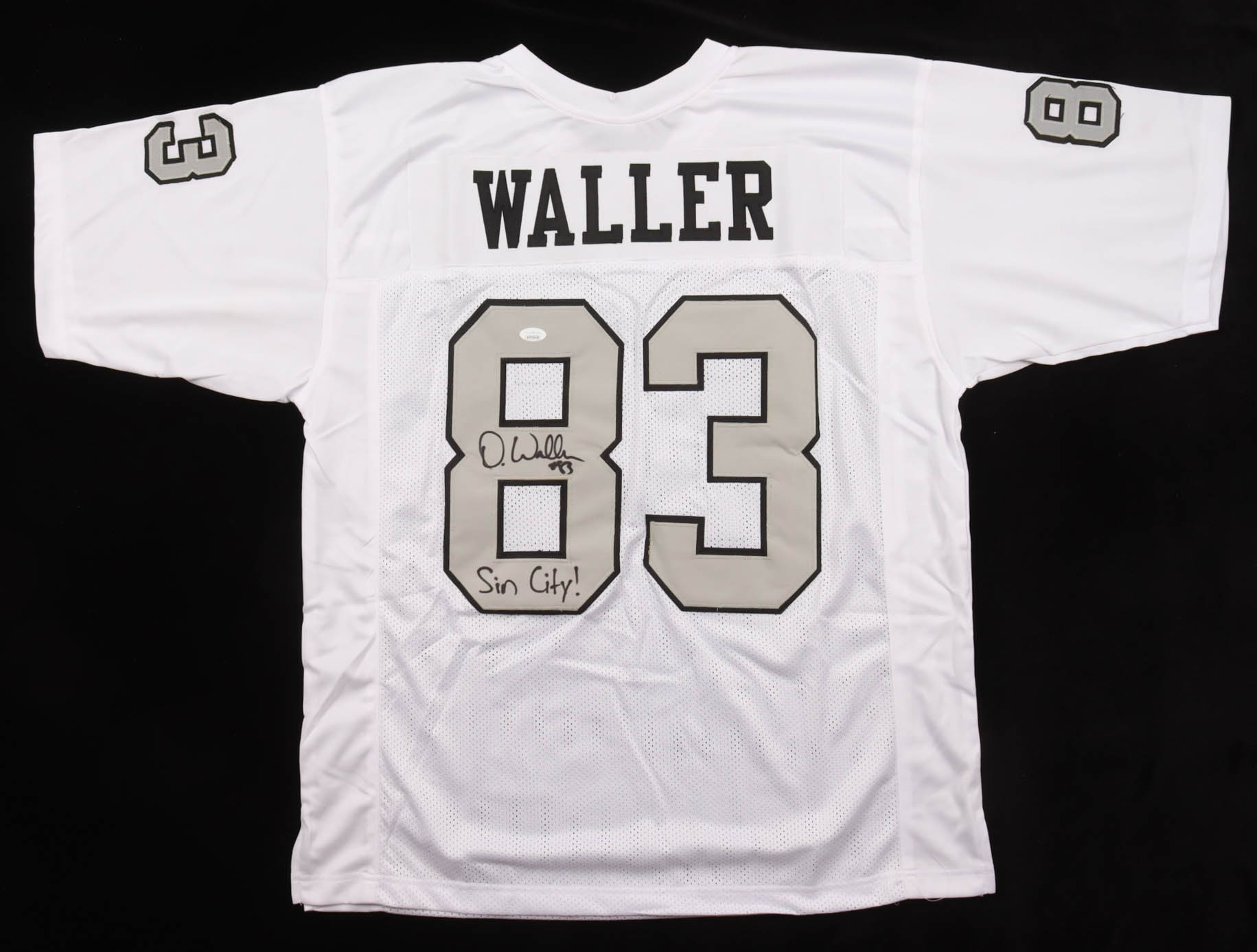 Darren Waller Signed Jersey Inscribed "Sin City!" (JSA) at PristineAuction.com Darren Waller Signed Jersey Inscribed "Sin City!" (JSA) at PristineAuction.com
