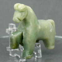 151.42 Carats Jade Carving of a Horse Figure at PristineAuction.com