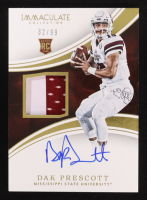 Dak Prescott 2016 Immaculate Collection Collegiate Patch Autographs #132 #32/99 RC at PristineAuction.com