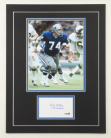 Bob Lilly Signed 14x18 Custom Matted Cut Display with Photo Inscribed "11x Pro Bowl" (JSA) at PristineAuction.com