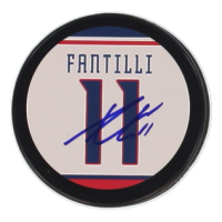 Adam Fantilli Signed Blue Jackets Logo Hockey Puck (JSA) at PristineAuction.com