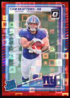 Cam Skattebo 2025 Donruss Optic Rated Rookies Preview Red Pandora #302 RC at PristineAuction.com