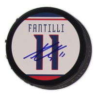 Adam Fantilli Signed Blue Jackets Logo Hockey Puck (JSA) at PristineAuction.com