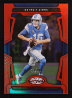 Jared Goff 2025 Certified Mirror Red #35 #30/99 at PristineAuction.com