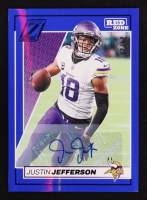 Justin Jefferson 2024 Zenith Red Zone Autographs Blue #63 #24/25 at PristineAuction.com