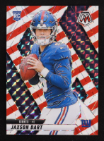 Jaxson Dart 2025 Panini Mosaic Mosaic Red and White Stripe #362 RC at PristineAuction.com